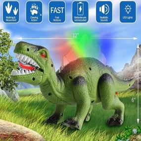 img 2 attached to 🦖 Unleash the Roar-some World of Realistic Interactive Dinosaurs: An Educational Electronic Delight