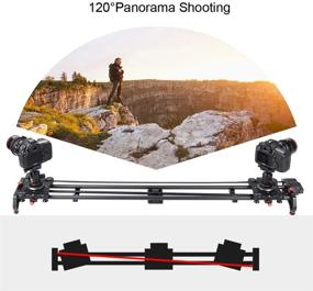 img 2 attached to 📹 GVM Great Video Maker Camera Motorized Slider - 48"/120CM, Automatic Round Trip, Time Lapse, Panoramic Shooting, Video Capture - Smooth and Stable Slider with Battery