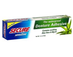 img 4 attached to Long-Lasting Denture Adhesive: Zinc-Free, Waterproof with Aloe Vera & Myrrh - 12-Hour Strong Hold - 1.4 oz