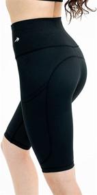 img 3 attached to 🚴 CompressionZ Women's Compression Biker Shorts 10" - Stay Stylish and Comfortable for Running, Cycling, Yoga, and Gym Workouts