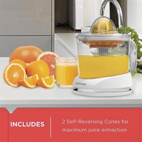 img 1 attached to Efficient Citrus Juicer: BLACK+DECKER 32oz, White CJ625