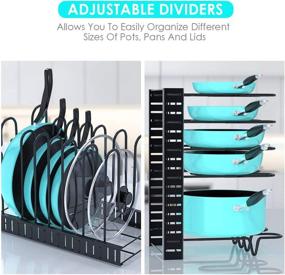 img 2 attached to 🗄️ Ultimate Pan Organizer Rack for Cabinets: 3 DIY Methods, 8 Tiers, Heavy Duty Design