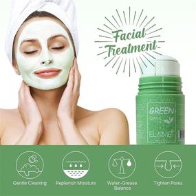 img 3 attached to Green Tea Purifying Clay Mask - 2 Pack, Deep Cleansing Pores, Control Oil, Reduce Blackheads & Acne, Balance Skin Water and Oil. Suitable for All Skin Types