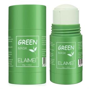 img 4 attached to Green Tea Purifying Clay Mask - 2 Pack, Deep Cleansing Pores, Control Oil, Reduce Blackheads & Acne, Balance Skin Water and Oil. Suitable for All Skin Types