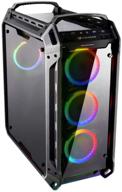 🖥️ cougar panzer evo rgb black full tower gaming case with remote control and rgb led lighting logo