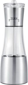 img 4 attached to 🧂 2-in-1 Stainless Steel Manual Salt & Pepper Grinder: Spice Up Your Kitchen with Dual Grinding Function