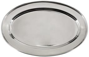 img 1 attached to 🍽️ Winco OPL 14 Stainless Steel Platter, 8.75-Inch