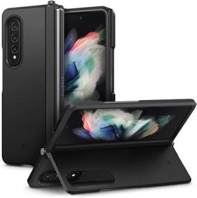 img 4 attached to 📱 Spigen Neo Hybrid S Galaxy Z Fold 3 5G Case (2021) - Black