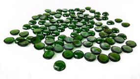 img 3 attached to 💚 Rastogi Handicrafts Tiny Centerpieces: Vibrant Green Glass Gems for Vase Fillers, Weddings, and Decorations - Pack of 100pcs, SIZE - 10mm (1cm)