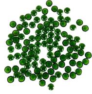 💚 rastogi handicrafts tiny centerpieces: vibrant green glass gems for vase fillers, weddings, and decorations - pack of 100pcs, size - 10mm (1cm) logo