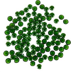 img 4 attached to 💚 Rastogi Handicrafts Tiny Centerpieces: Vibrant Green Glass Gems for Vase Fillers, Weddings, and Decorations - Pack of 100pcs, SIZE - 10mm (1cm)