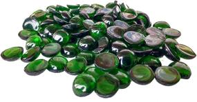 img 1 attached to 💚 Rastogi Handicrafts Tiny Centerpieces: Vibrant Green Glass Gems for Vase Fillers, Weddings, and Decorations - Pack of 100pcs, SIZE - 10mm (1cm)