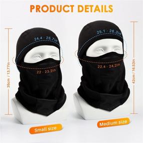 img 3 attached to AstroAI Small Size Ski Mask: Ultimate Cold Weather Windproof Balaclava for Men and Women - Ideal for Motorcycle Riding, Snowboarding, and Skiing