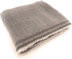 img 1 attached to 🧣 Premium Nepalese Cashmere Wool Throw Blanket - Luxuriously Soft & Extra Large (54"x 108")