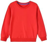 girls' active iessra crewneck sweatshirt pullover - perfect for casual wear! logo