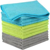 🔹 aidea microfiber cleaning cloths - soft, highly absorbent (12in.x16in.) - pack of 12 logo