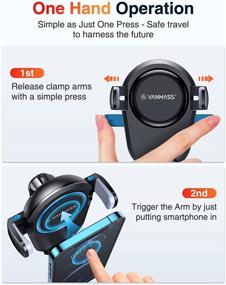 img 2 attached to 🚗 Enhanced VANMASS Car Phone Mount [Auto Hug Tight] Longest Lifespan Phone Holder Mount [Stable & Handsfree] Ultimate Phone Guard Car Mount 4 in 1 Compatible with All Phones