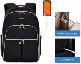 img 2 attached to Backpacks BAGSMART Backpack Notebook Chargeable