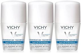 img 4 attached to 🌿 Vichy 24-Hour Dry-Touch Roll-On Deodorant: Aluminum-Free, Invisible Residue-Free - 3 Pack