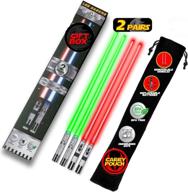 lightsaber chopsticks light up chopstick logo