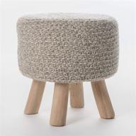 🪑 montana grey fabric stool by christopher knight home logo