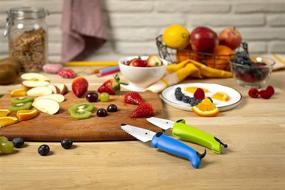 img 2 attached to 🍴 Набор Kuhn Rikon KinderKitchen для детей в белом, синем и зеленом цветах