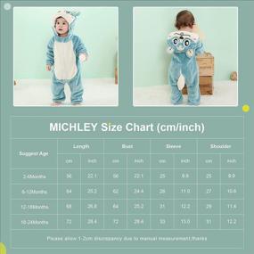 img 3 attached to MICHLEY Cosplay Jumpsuit Pajamas 6 12Months Dress Up & Pretend Play for Costumes