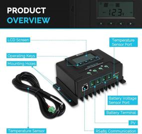 img 1 attached to 🌞 Renogy Rover Elite MPPT солнечный контроллер заряда с подсветкой ЖК-экраном, функцией мониторинга и отслеживания, 40A 12/24 Вольт.