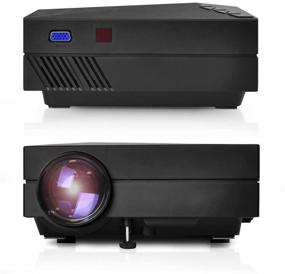 img 3 attached to Pyle Mini Video Projector - Full HD 1080p Multimedia LED Cinema System for Home Theater, Office Conference Presentations with Keystone and HDMI Input for Laptop, PC Computer, Digital Video, TV - (PRJG82)