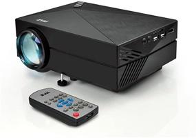 img 4 attached to Pyle Mini Video Projector - Full HD 1080p Multimedia LED Cinema System for Home Theater, Office Conference Presentations with Keystone and HDMI Input for Laptop, PC Computer, Digital Video, TV - (PRJG82)