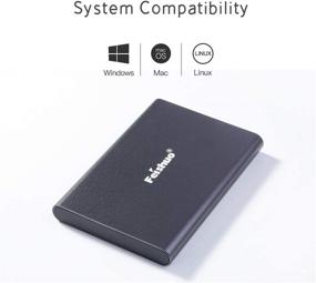 img 2 attached to 💾 1TB Gray Portable External Hard Drive - USB 3.0 SATA HDD Storage