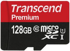 img 2 attached to Transcend 128GB MicroSDXC Class10 UHS-1 карта памяти: высокоскоростное, надежное хранилище (TS128GUSDU1)