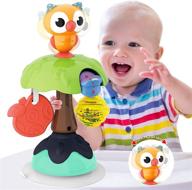 🦉 histoye owl high chair toys with suction cups for babies 6 to 12 months - developmental baby tray rattles toy for infants and toddlers - 6, 9, 12 months and up - ideal gifts for 1-2 year old girls and boys logo