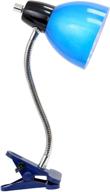 blue adjustable clip lamp light - limelights ld2014-blu logo