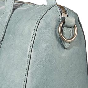 img 2 attached to 👜 Frye Melissa Double Handle Satchel: Elegant and Functional Handbag for Effortless Style