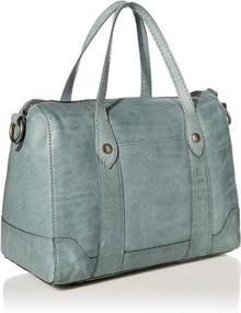 img 3 attached to 👜 Frye Melissa Double Handle Satchel: Elegant and Functional Handbag for Effortless Style