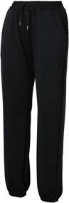 img 1 attached to 👖 High Waisted Joggers for Teens & Women: Summer Workout Sweatpants with Cinch Bottom - Baggy Yoga Pants & Trousers