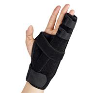 🤕 ultrafun two finger splint: medical-grade boxer finger brace for broken fingers, injuries, arthritis, trigger finger, tendonitis - effective pain relief & immobilization (two fingers-s/m) логотип