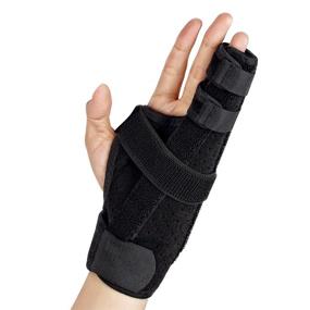 img 4 attached to 🤕 Ultrafun Two Finger Splint: Medical-Grade Boxer Finger Brace for Broken Fingers, Injuries, Arthritis, Trigger Finger, Tendonitis - Effective Pain Relief & Immobilization (Two Fingers-S/M)