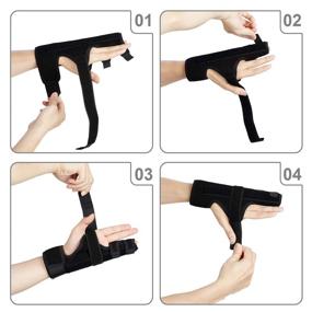 img 1 attached to 🤕 Ultrafun Two Finger Splint: Medical-Grade Boxer Finger Brace for Broken Fingers, Injuries, Arthritis, Trigger Finger, Tendonitis - Effective Pain Relief & Immobilization (Two Fingers-S/M)