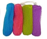 🛁 aquasentials exfoliating mesh soap saver pouch (4 pack) - assorted colors for ultimate bath experience logo