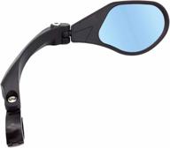 hafny hd blast-resistant glass lens bike mirror hf-mr088ls (left) with hf-m903rb-fr01 handlebar fitting (right side, blue glass) logo