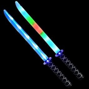 img 1 attached to 🗡️ Motion-Activated Clanging Deluxe Swords