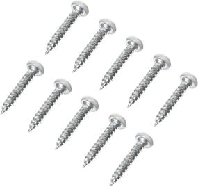 img 1 attached to 🔘 AP Products 012-PSQ500W: Premium 1" Square Recessed Pan Head Screw - Pack of 500, in Polar White