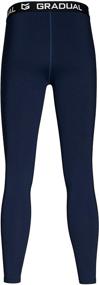 img 2 attached to Boys' Compression Leggings for Gradual Compression in Soccer and Basketball Apparel