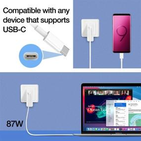 img 2 attached to 💡 YUHANG 87W USB C Charger Adapter: The Perfect Replacement Charger for Mac Book Pro & All USB C Devices - Compatible with Pro 16/15/13 Inch & New Air 13 Inch 2018-2020 with Charge Cable Included