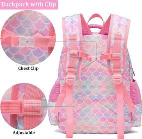 img 2 attached to Backpack Lightweight Rainbow Preschool Kindergarten Backpacks