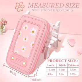 img 1 attached to 📱 FYY Stick on Card Holder with Zipper Closure for iPhone/Samsung - Pink