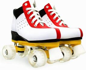 img 3 attached to XUDREZ Roller Skates Four Wheel Outdoor