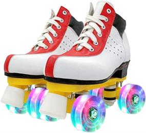 img 4 attached to XUDREZ Roller Skates Four Wheel Outdoor